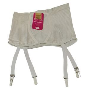 1960s My Fair Lady Pucker Knit Panty Girdle Stocking Fastener Size Large